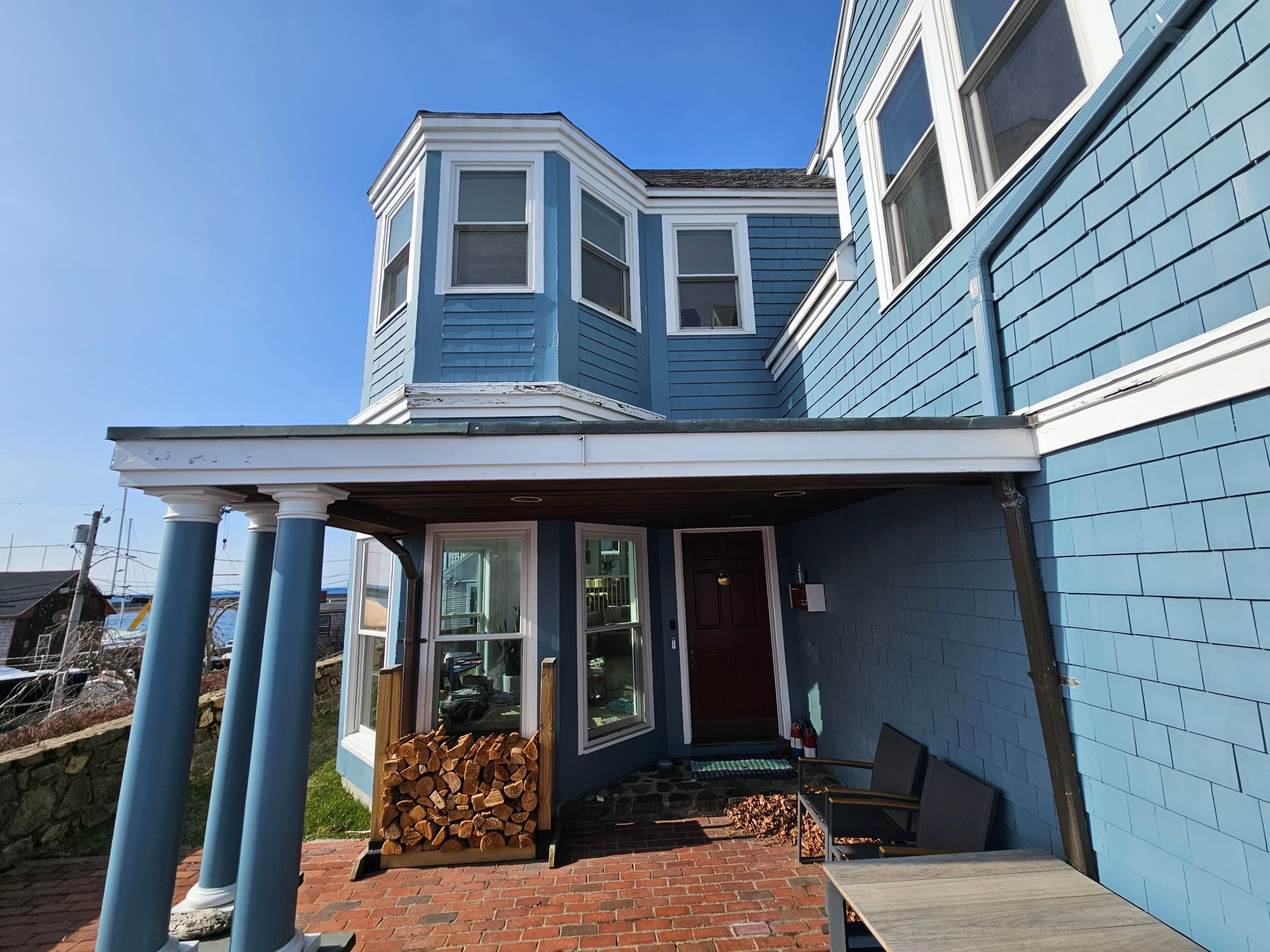 Before Carpentry in Marblehead, MA - White Oak Custom Carpentry Entrance Renovation